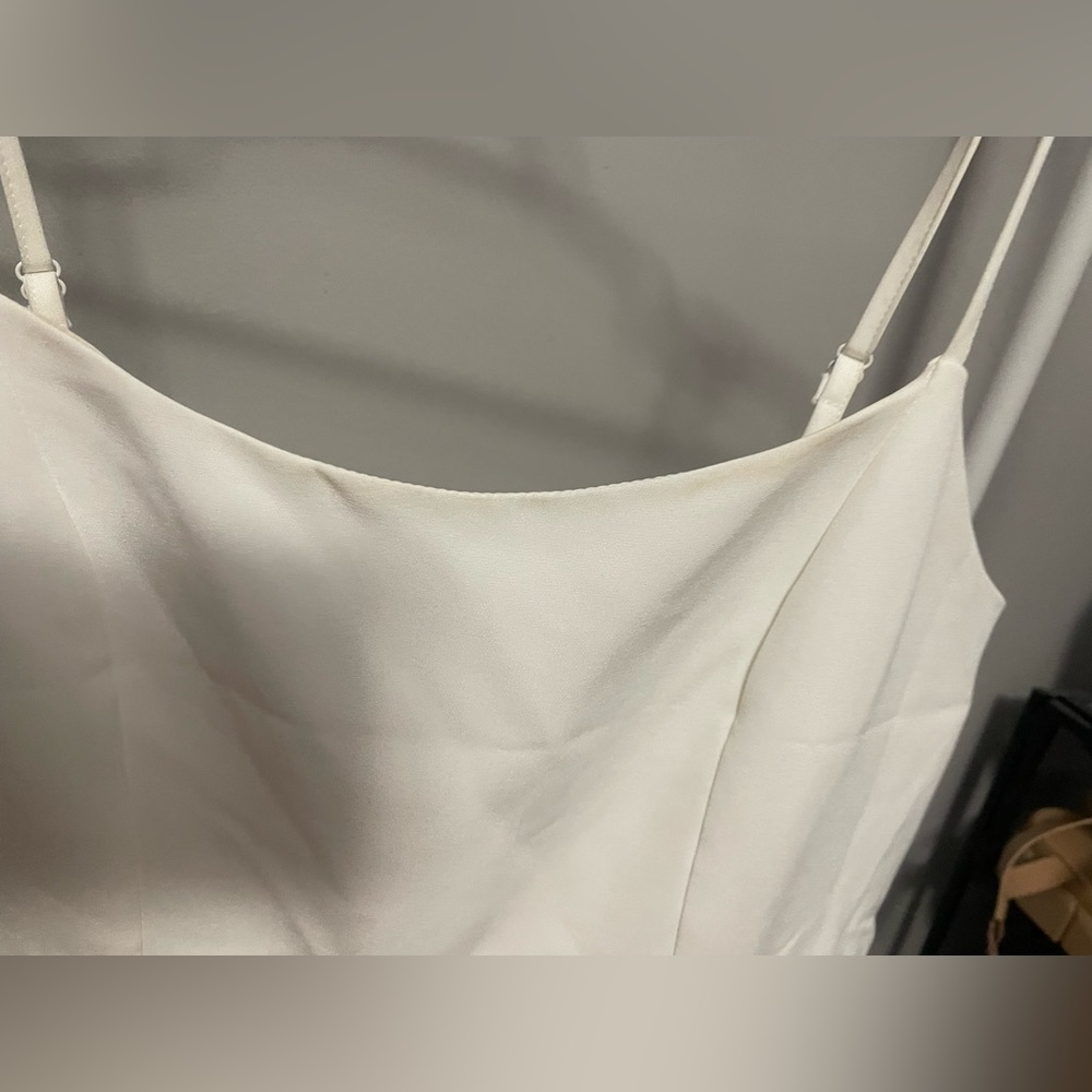 White Ruffle Romper - Picture 5 of 5